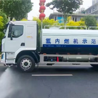 中国首台商用车燃氢发动机在河北沧州投用